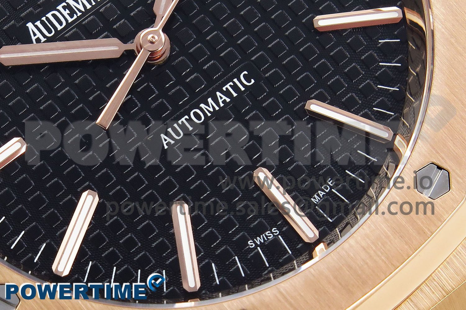 Royal Oak 41mm 15400 RG APSF 1:1 Best Edition Black Dial on Black Leather Strap SA3120 Super Clone V4 (Gain Weight) - Image 5