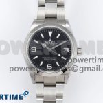 Explorer 124270 36mm 904L Steel KRF 1:1 Best Edition Black Dial on SS Bracelet A2824