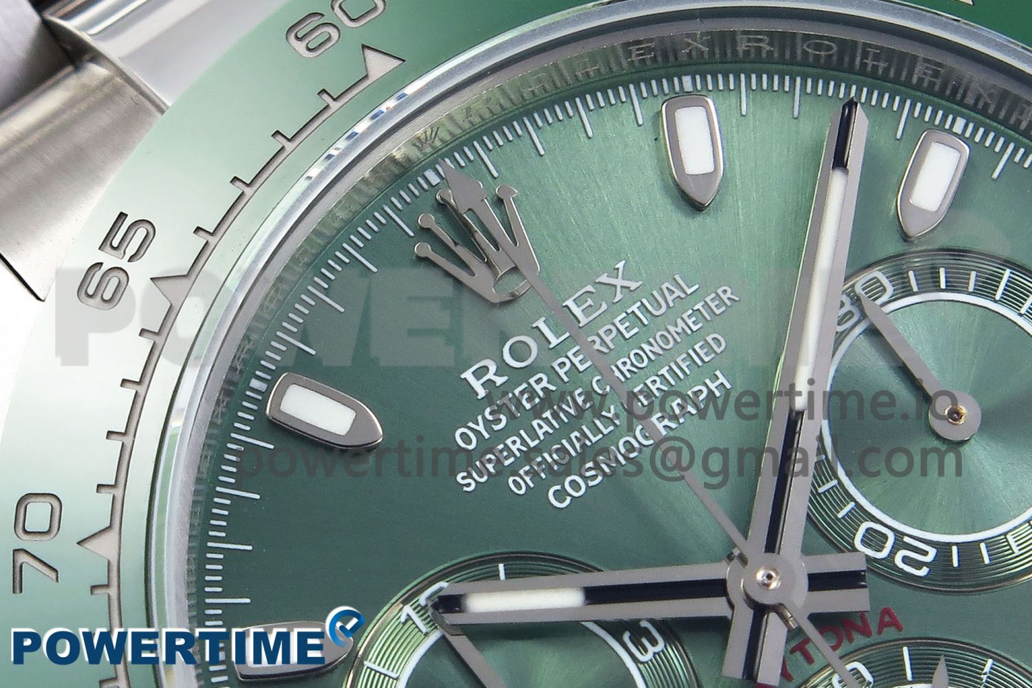 Daytona Green Ceramic Noob Best Edition Green Dial on SS Oyster Bracelet SA4130 - Image 4