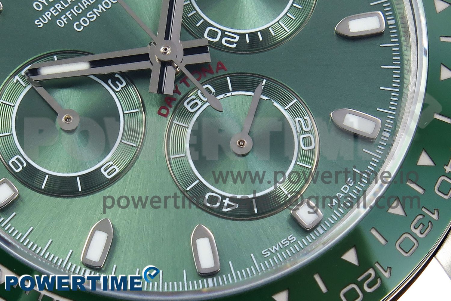Daytona Green Ceramic Noob Best Edition Green Dial on SS Oyster Bracelet SA4130 - Image 5