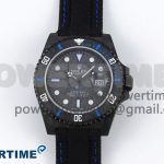 Submariner DIW Carbon IPKF 1:1 Best Edition Black/Blue Dial on Black Nylon Strap VR3135