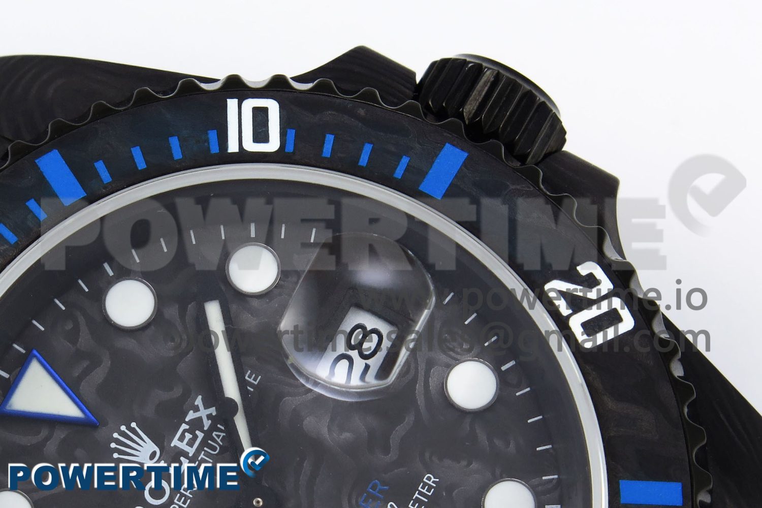 Submariner DIW Carbon IPKF 1:1 Best Edition Black/Blue Dial on Black Nylon Strap VR3135 - Image 6