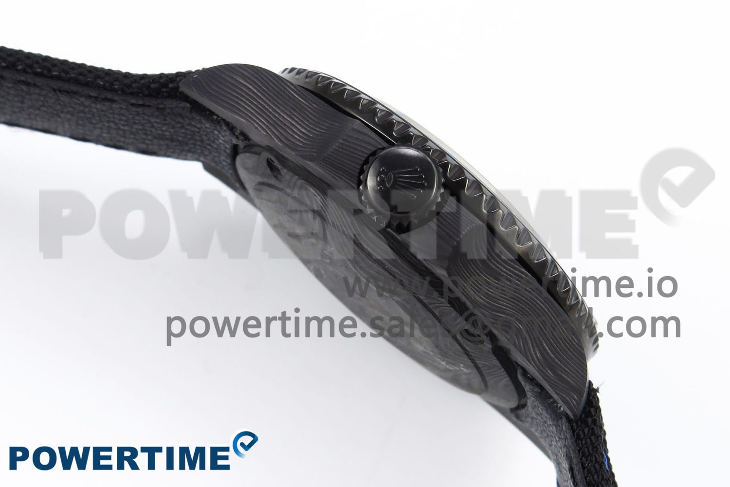 Submariner DIW Carbon IPKF 1:1 Best Edition Black/Blue Dial on Black Nylon Strap VR3135 - Image 7