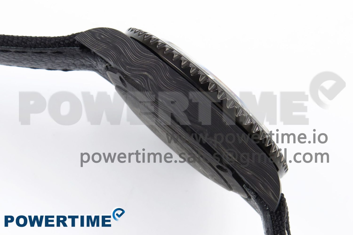 Submariner DIW Carbon IPKF 1:1 Best Edition Black/White Dial on Black Nylon Strap VR3135 - Image 8