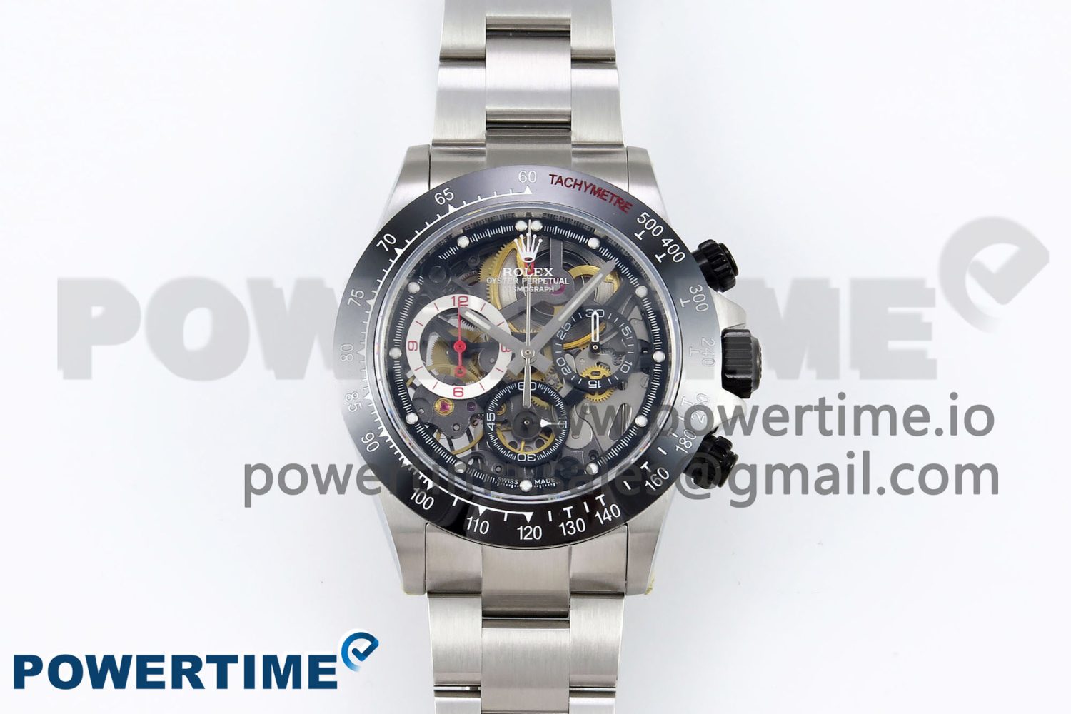 Daytona Skeleton SONIC Best Edition Ceramic Bezel Skeleton Dial on SS Oyster Bracelet SA4130 - Image 1