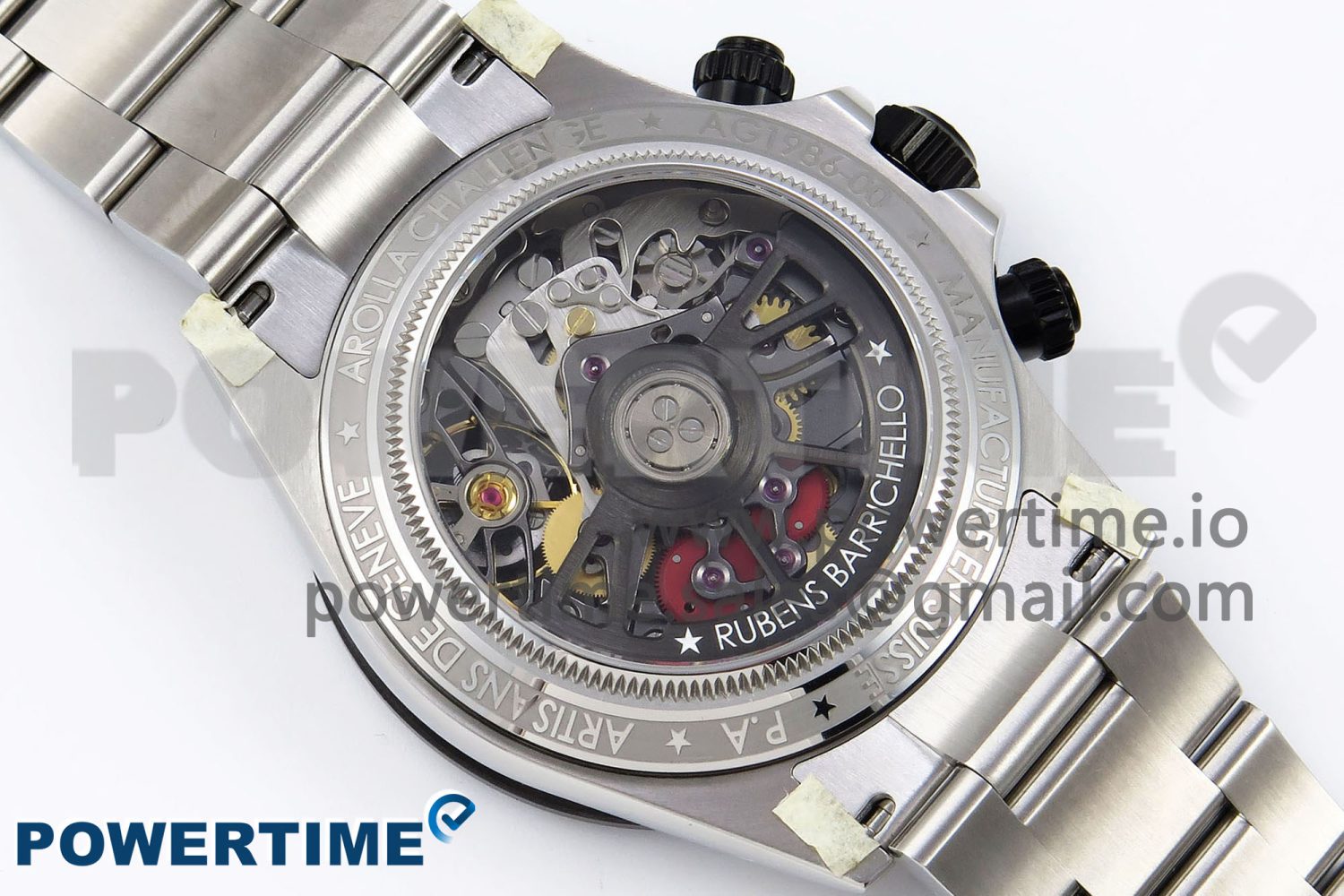 Daytona Skeleton SONIC Best Edition Ceramic Bezel Skeleton Dial on SS Oyster Bracelet SA4130 - Image 8