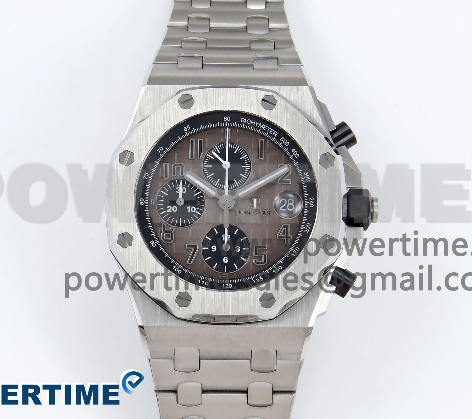 Royal Oak Offshore 42mm SS APF 1:1 Best Edition Brown Dial on SS Bracelet A3126