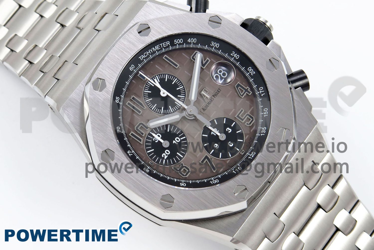 Royal Oak Offshore 42mm SS APF 1:1 Best Edition Brown Dial on SS Bracelet A3126 - Image 3