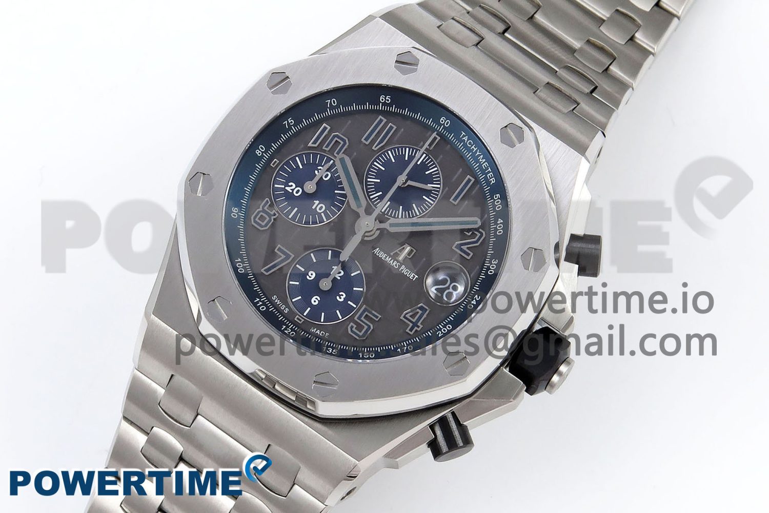 Royal Oak Offshore 42mm SS APF 1:1 Best Edition Grey Dial on SS Bracelet A3126 - Image 2
