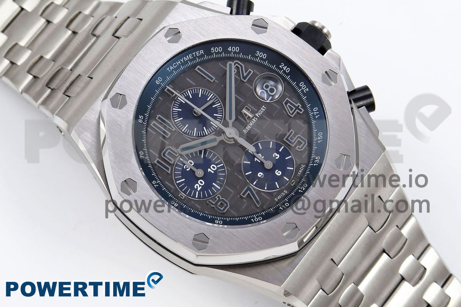 Royal Oak Offshore 42mm SS APF 1:1 Best Edition Grey Dial on SS Bracelet A3126 - Image 3