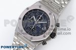 Royal Oak Offshore 42mm SS APF 1:1 Best Edition Blue Dial on SS Bracelet A3126 - Image 2