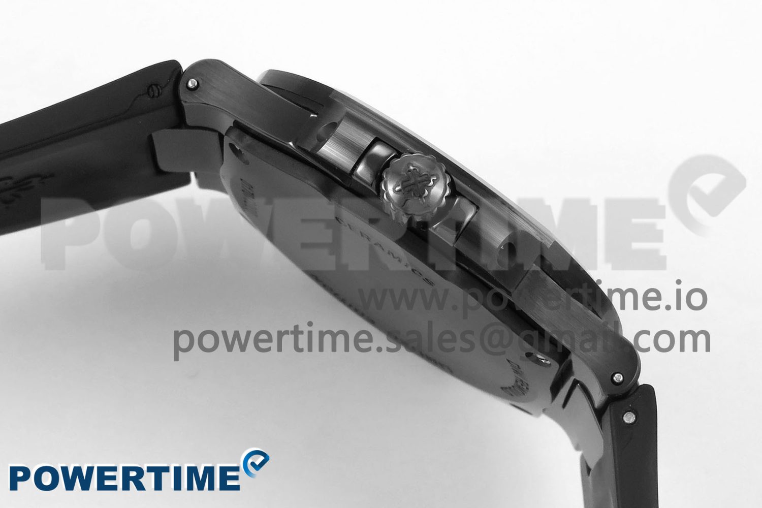 AET Nautilus 5711 Black Ceramic AMGF Best Edition White Dial on Black Rubber Strap MIYOTA 9015 - Image 6