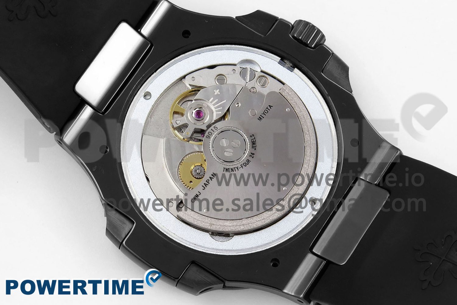 AET Nautilus 5711 Black Ceramic AMGF Best Edition White Dial on Black Rubber Strap MIYOTA 9015 - Image 9