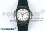 AET Nautilus 5711 Green Ceramic AMGF Best Edition White Dial on Green Rubber Strap MIYOTA 9015
