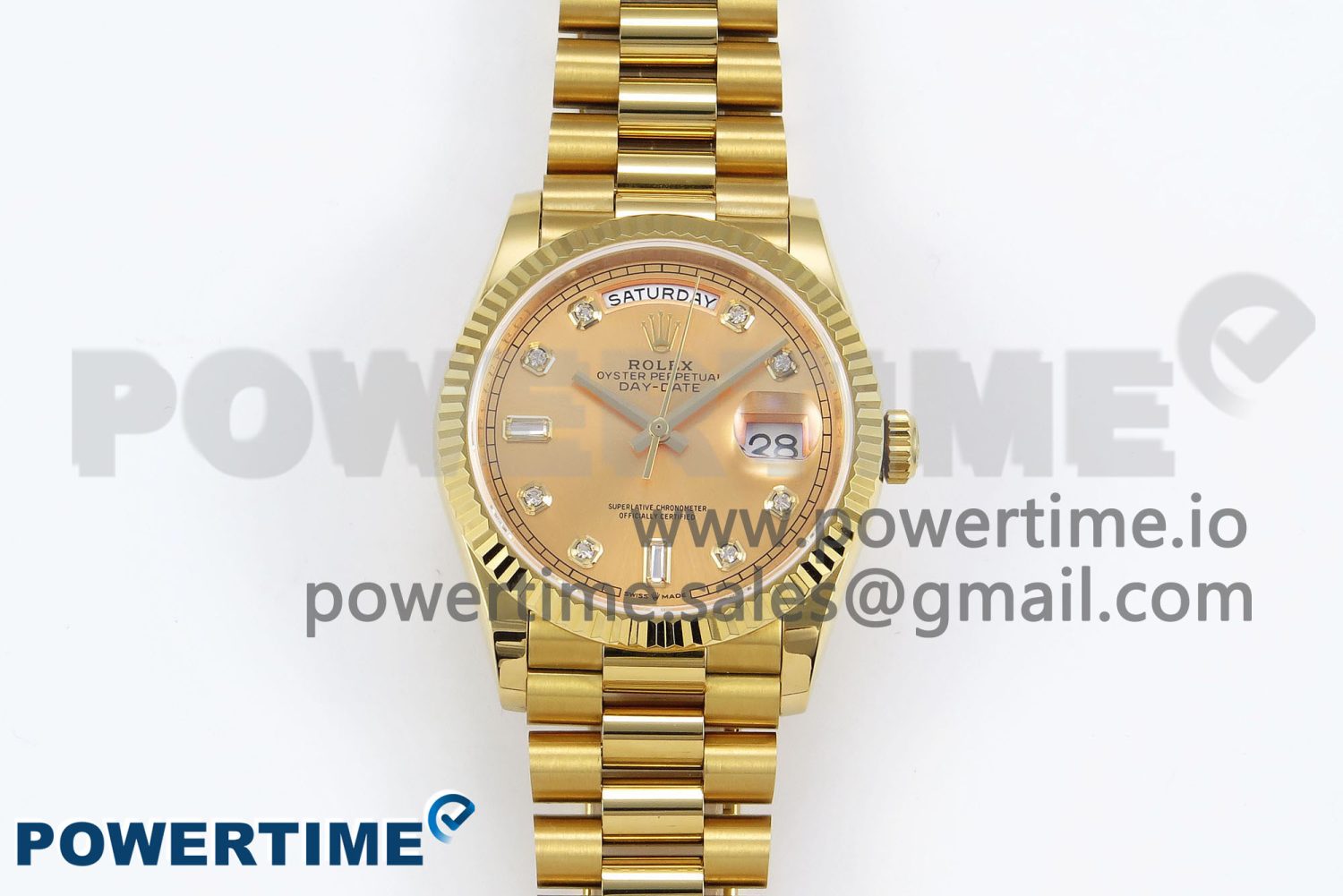 Day Date 36 YG TWSF Best Edition YG Diamonds Dial on YG Bracelet A2836 - Image 1