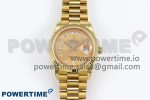 Day Date 36 YG TWSF Best Edition YG Diamonds Dial on YG Bracelet A2836