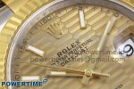 DateJust 41 126333 Clean 1:1 Best Edition 904L Steel YG Textured Dial on SS/YG Oyster Bracelet VR3235 - Image 4