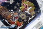 RM51 Transparent Tourbillon RMF Best Edition Tiger/Dragon Dial on Blue Rubber Strap - Image 5