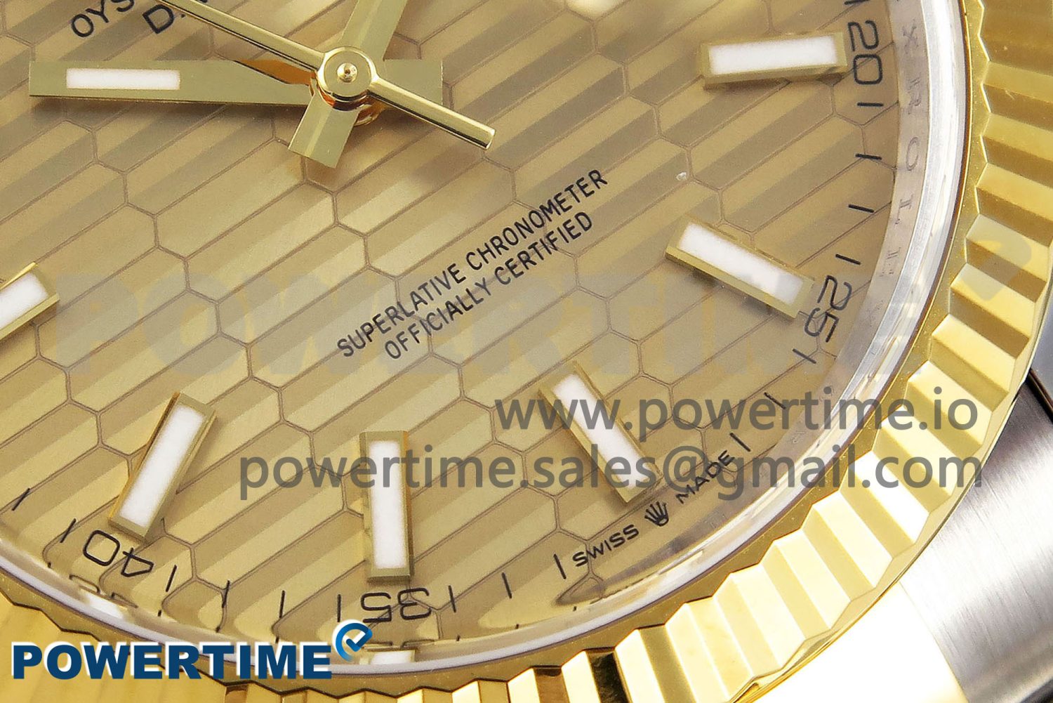 DateJust 41 126333 Clean 1:1 Best Edition 904L Steel YG Textured Dial on SS/YG Oyster Bracelet VR3235 - Image 5