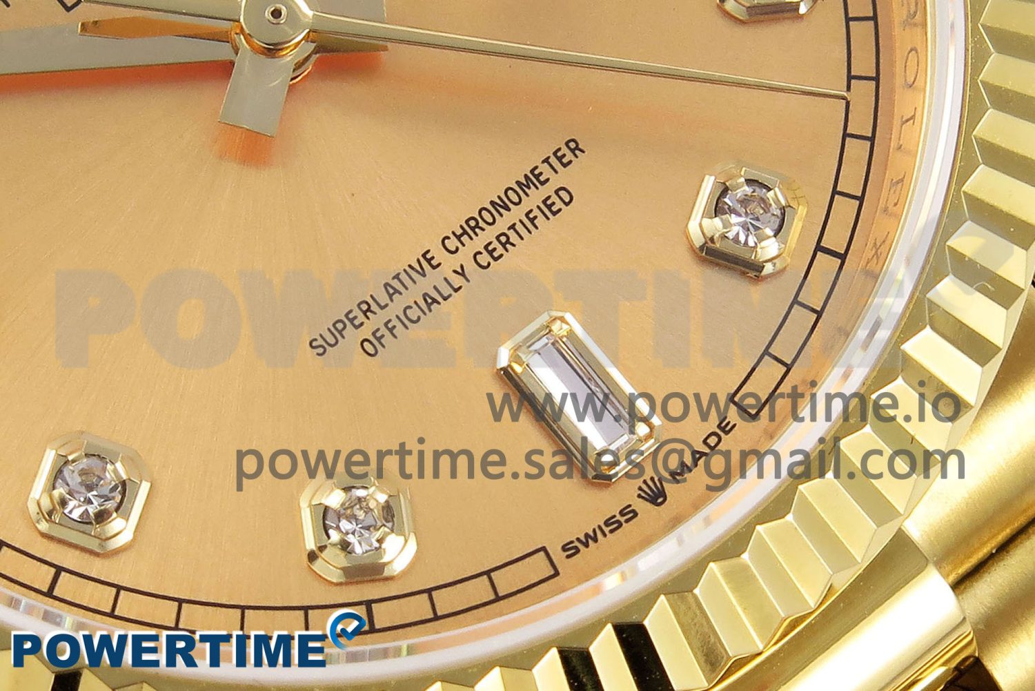 Day Date 36 YG TWSF Best Edition YG Diamonds Dial on YG Bracelet A2836 - Image 5