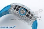 RM51 Transparent Tourbillon RMF Best Edition Tiger/Dragon Dial on Blue Rubber Strap - Image 6