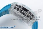 RM51 Transparent Tourbillon RMF Best Edition Tiger/Dragon Dial on Blue Rubber Strap - Image 7