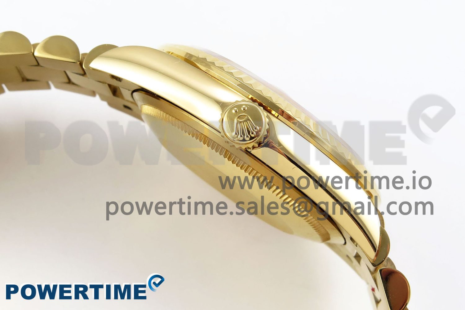 Day Date 36 YG TWSF Best Edition Orange/Red Roman Diamonds Dial on YG Bracelet A2836 - Image 6