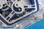 RM51 Transparent Tourbillon RMF Best Edition Tiger/Dragon Dial on Blue Rubber Strap - Image 10