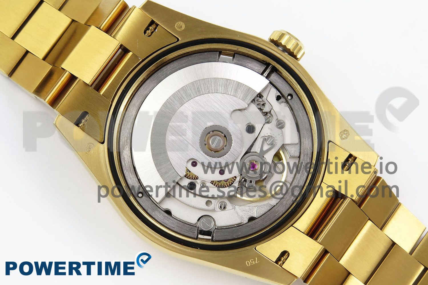 Day Date 36 YG TWSF Best Edition Orange/Red Roman Diamonds Dial on YG Bracelet A2836 - Image 9