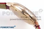 Ballon Bleu 33mm RG AF 1:1 Best Edition Silver Dial Diamonds Bezel on Red Leather Strap SEIKO NH05A - Image 7