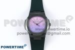 AET Nautilus 5711 Green Ceramic AMGF Best Edition Purple/Pink Dial on Green Rubber Strap MIYOTA 9015