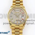 Day Date 36 YG TWSF Best Edition Diamonds Dial on YG Bracelet A2836