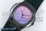 AET Nautilus 5711 Green Ceramic AMGF Best Edition Purple/Pink Dial on Green Rubber Strap MIYOTA 9015 - Image 2