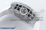 RM51 Transparent Tourbillon RMF Best Edition Tiger/Dragon Dial on White Rubber Strap - Image 6