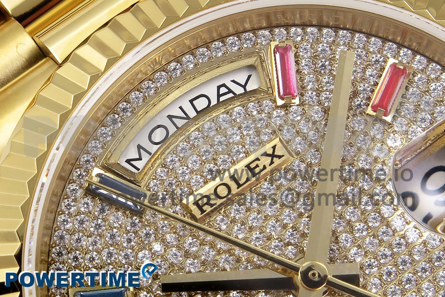 Day Date 36 YG TWSF Best Edition Diamonds Dial on YG Bracelet A2836 - Image 4