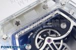 RM51 Transparent Tourbillon RMF Best Edition RG Tiger/Dragon Dial on White Rubber Strap - Image 9