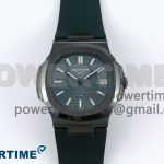 AET Nautilus 5711 Green Ceramic AMGF Best Edition Green Dial on Green Rubber Strap MIYOTA 9015