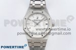 Royal Oak 41mm 15500 SS SF 1:1 Best Edition White Dial on SS Bracelet SA4302 Super Clone