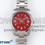 Oyster Perpetual 126000 41mm Clean 1:1 Best Edition 904L Steel Red Dial VR3230