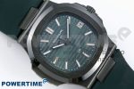 AET Nautilus 5711 Green Ceramic AMGF Best Edition Green Dial on Green Rubber Strap MIYOTA 9015 - Image 3