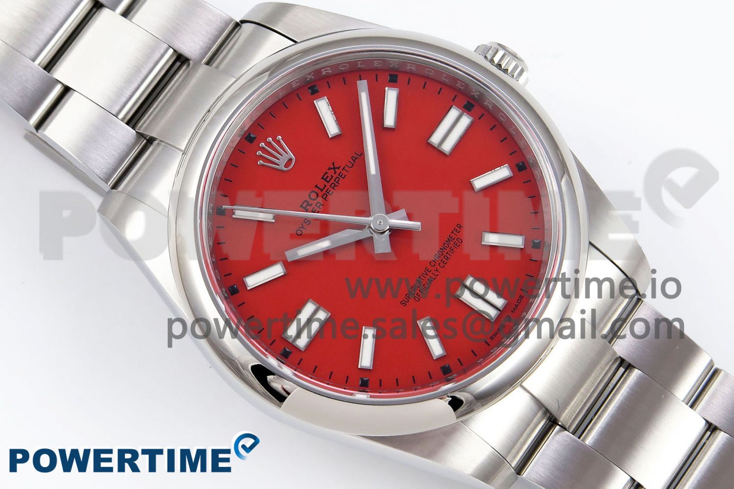 Oyster Perpetual 126000 41mm Clean 1:1 Best Edition 904L Steel Red Dial VR3230 - Image 3