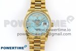 Day Date 36 YG TWSF Best Edition Blue Roman Diamonds Dial on YG Bracelet A2836