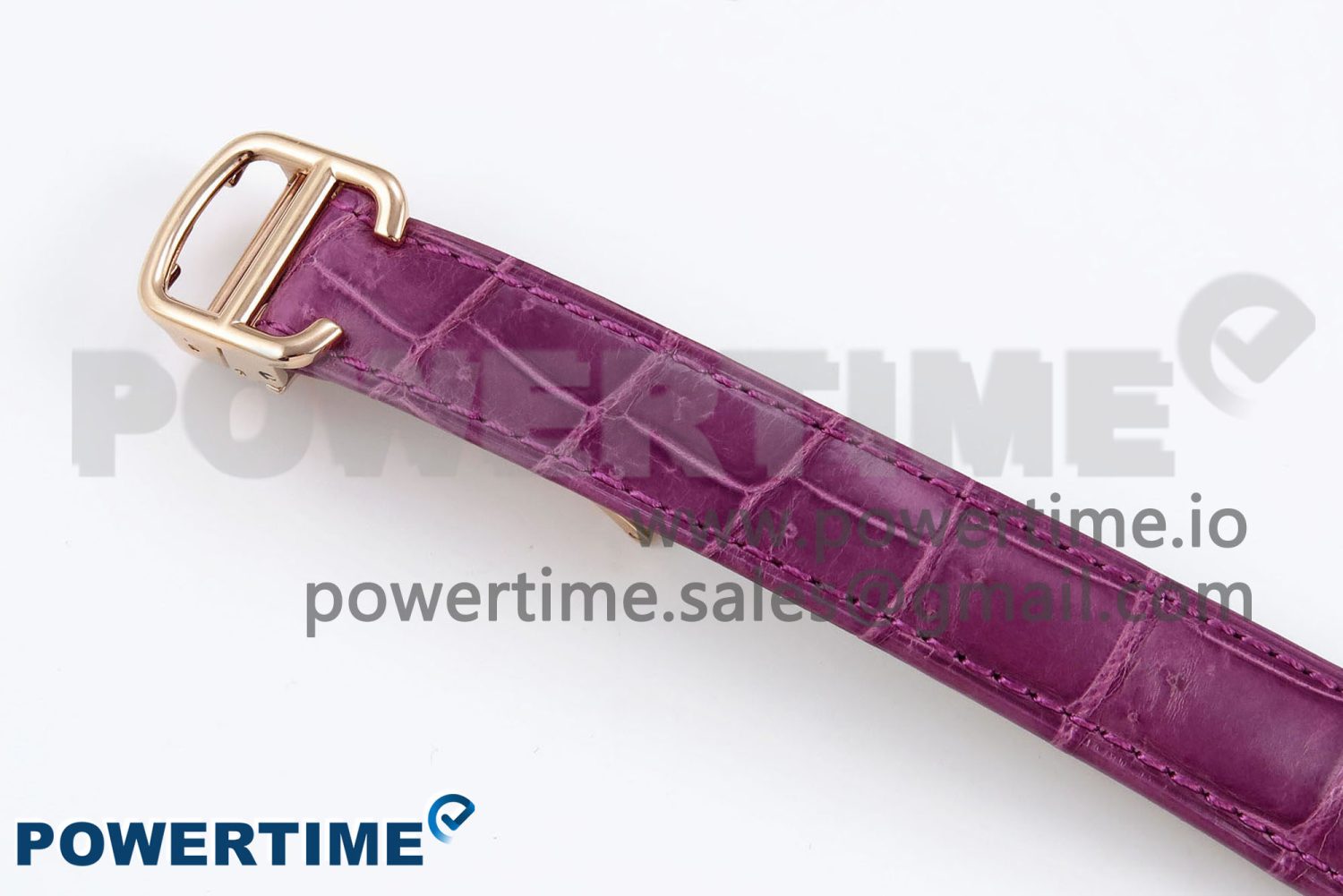 Ballon Bleu 33mm RG AF 1:1 Best Edition Silver Dial Diamonds Bezel on Purple Leather Strap SEIKO NH05A - Image 13