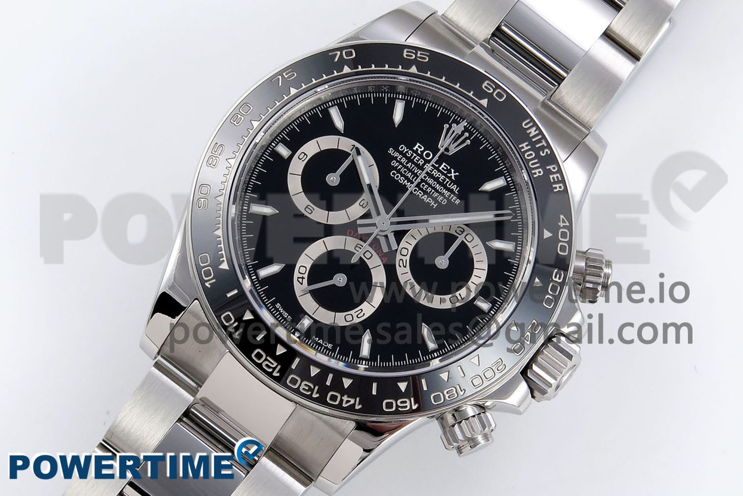 2023 Daytona 126500 ZF 1:1 Best Edition 904L SS Case and Bracelet Black Dial SH4130 - Image 2