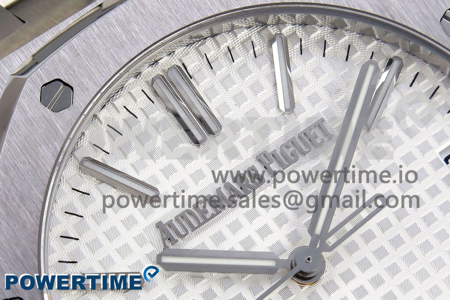 Royal Oak 41mm 15510 “50th Anniversary” SS SF 1:1 Best Edition White Dial on SS Bracelet SA4302 Super Clone - Image 4