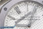 Royal Oak 41mm 15510 “50th Anniversary” SS SF 1:1 Best Edition White Dial on SS Bracelet SA4302 Super Clone - Image 4