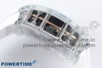 RM51 Transparent Tourbillon RMF Best Edition RG Tiger/Dragon Dial on White Rubber Strap - Image 7