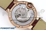 Ballon Bleu 33mm RG AF 1:1 Best Edition Silver Dial on Brown Leather Strap SEIKO NH05A - Image 12