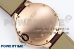 Ballon Bleu 33mm RG AF 1:1 Best Edition Silver Dial on Brown Leather Strap SEIKO NH05A - Image 10