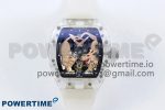 RM51 Transparent Tourbillon RMF Best Edition RG Tiger/Dragon Dial on Transparent Rubber Strap